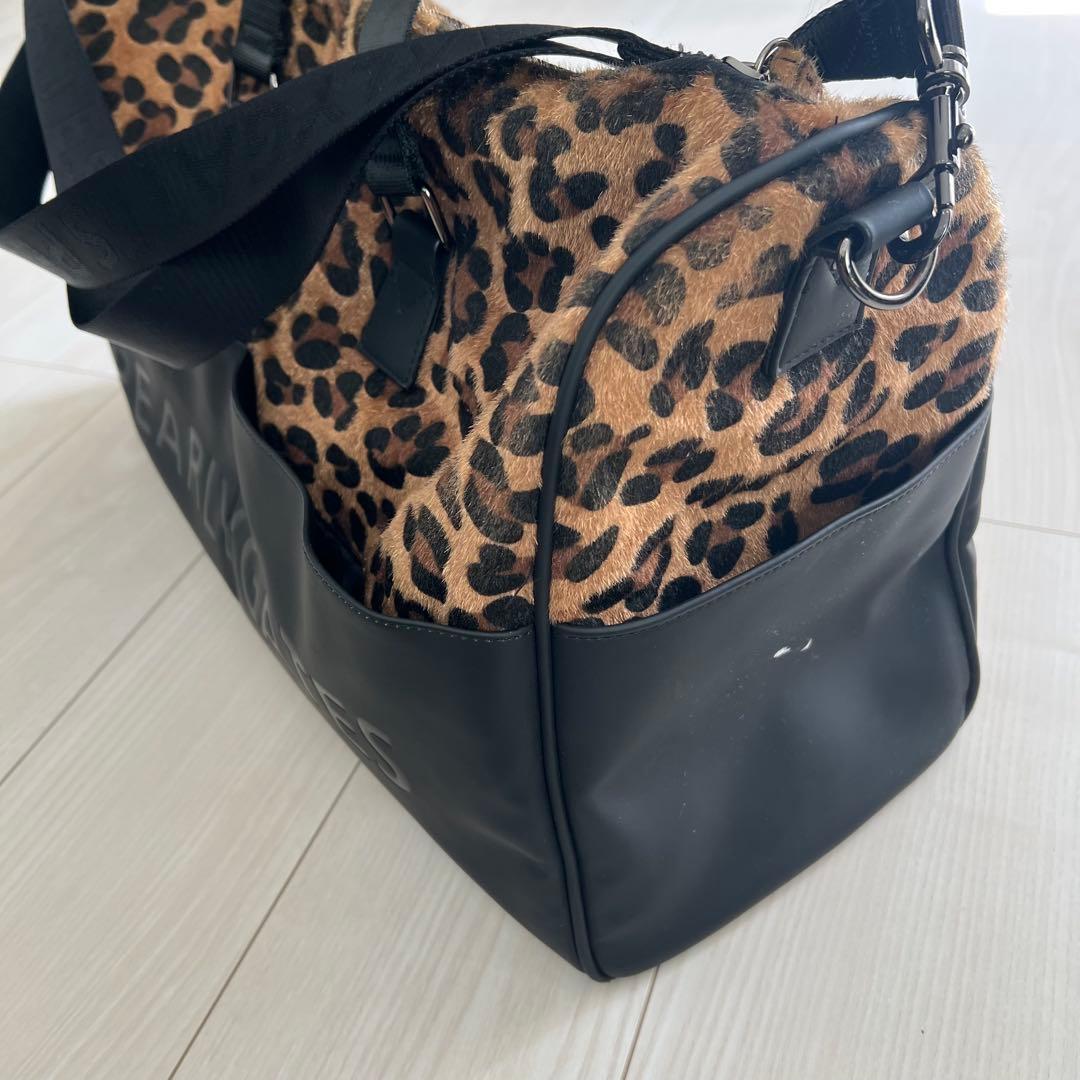 【売切】PEARLY GATES ヒョウ柄ボストンバッグ