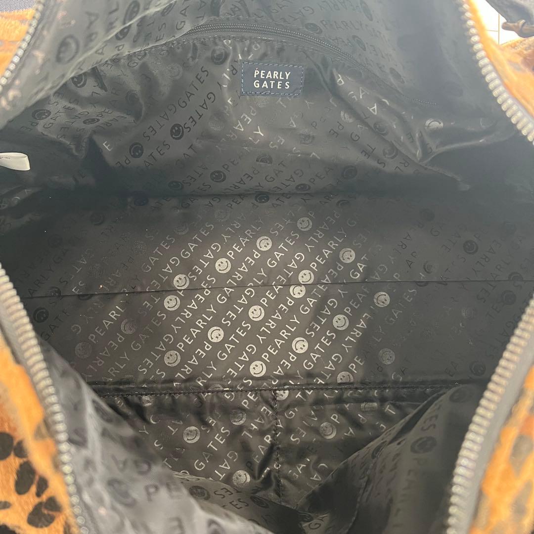 【売切】PEARLY GATES ヒョウ柄ボストンバッグ