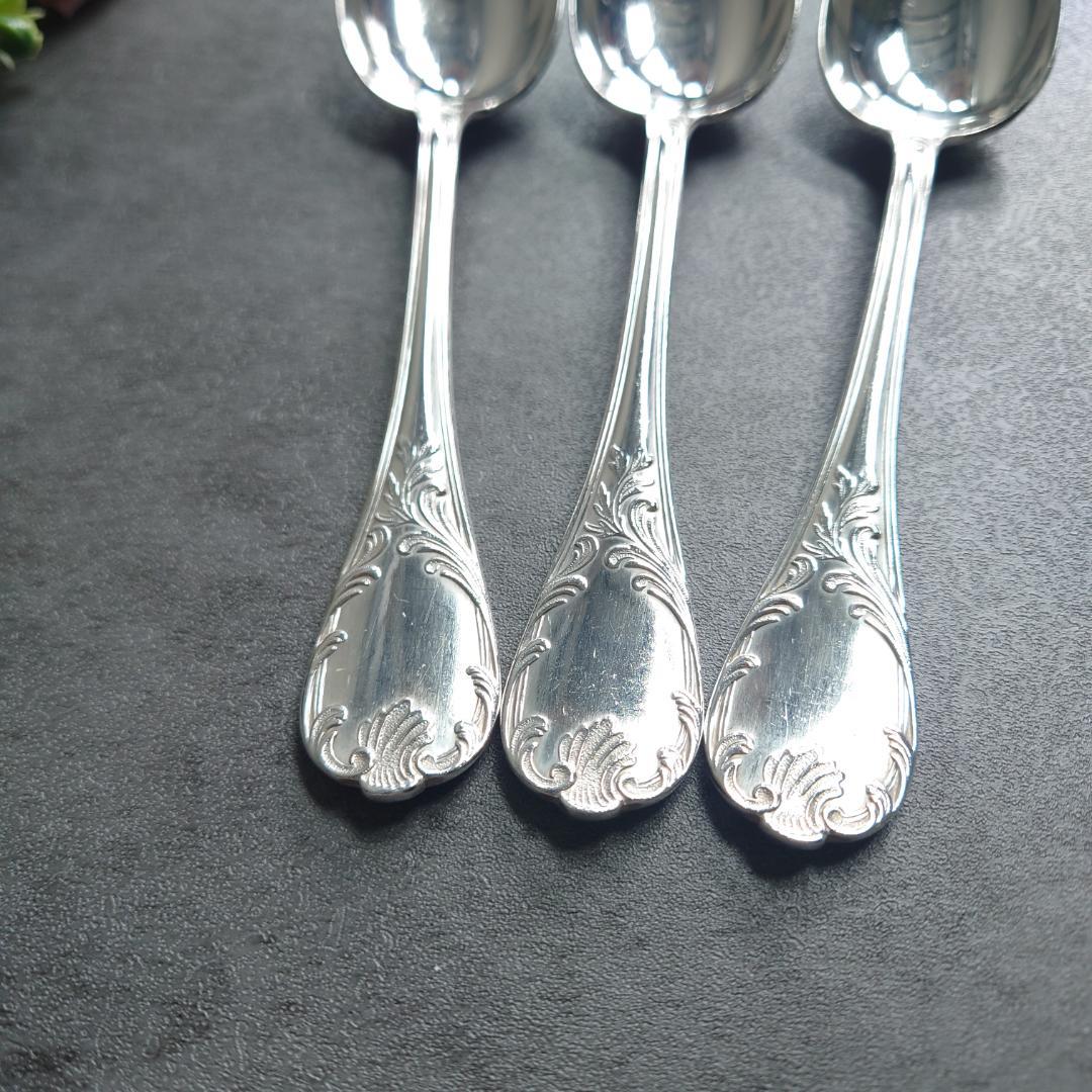 希少 クリストフル マルリー デザートスプーン 3点