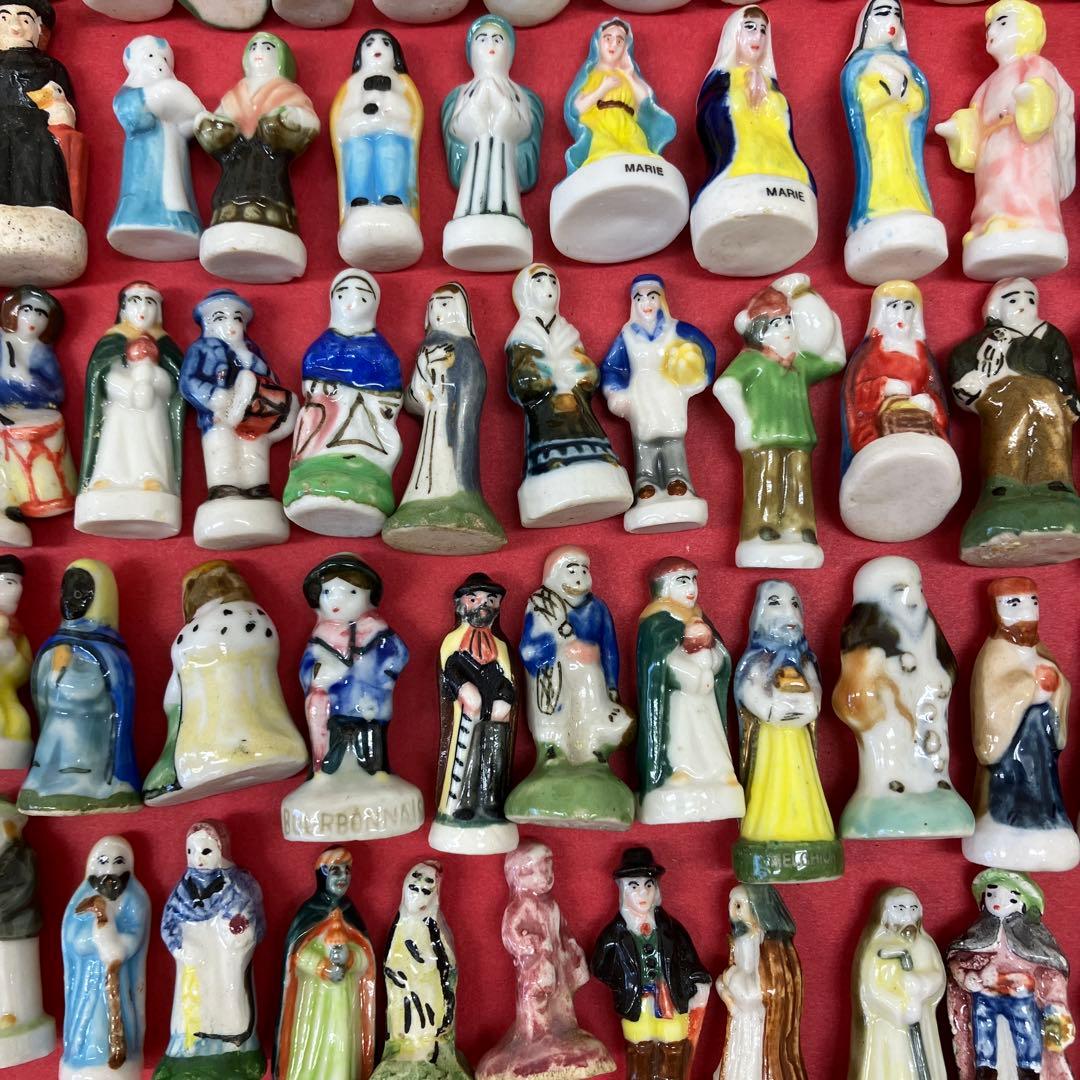 フランスアンティーク★フェーブ　フェーヴ大量105個セット★マリア様　幼子イエス