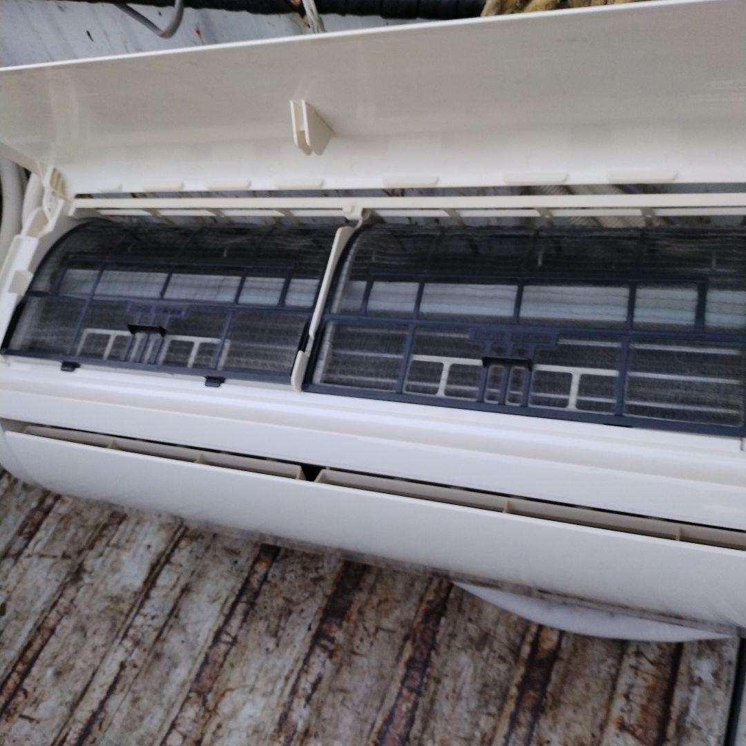 送料無料　パナソニック６畳エアコン ２０１５年　配管セット　リモコン　裏板　実働