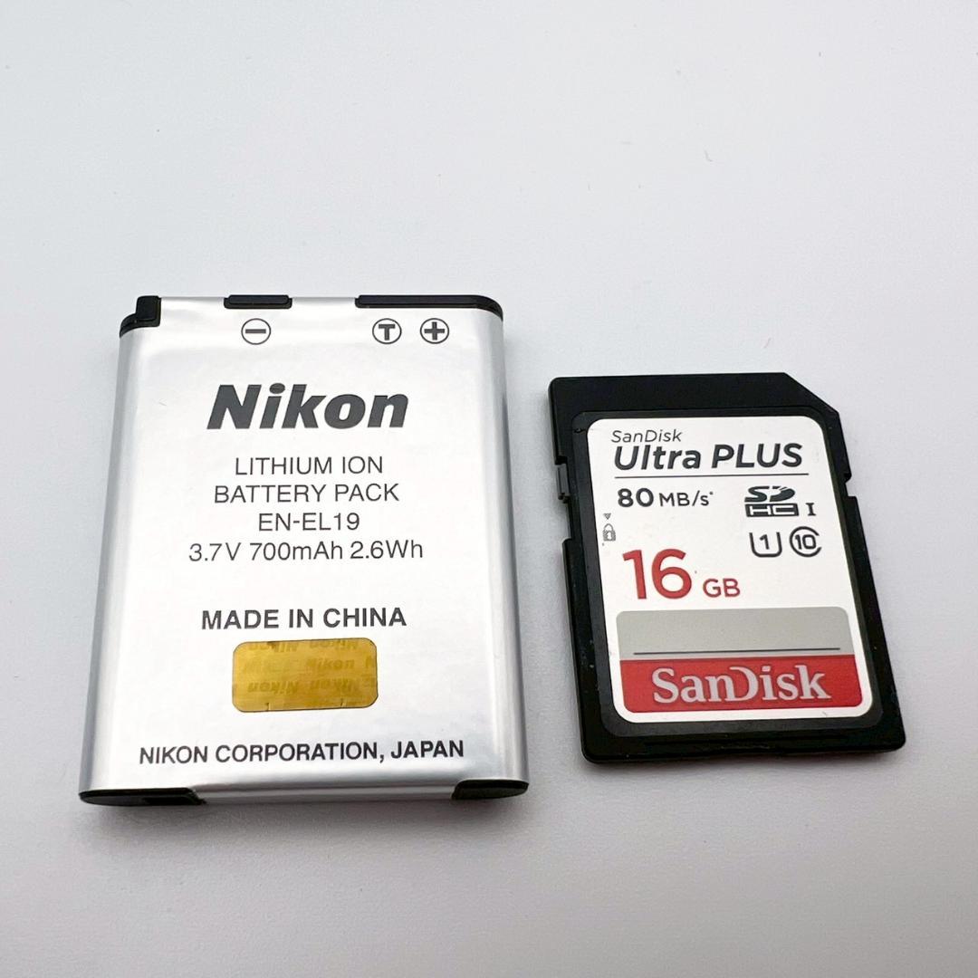 【完動品】Nikon COOLPIX W100 コンデジ ブルー 動作確認済