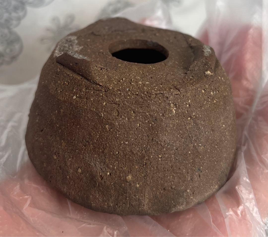 東福寺　小品　盆栽鉢　レトロ　アンティーク　(2) (A3) 豆鉢