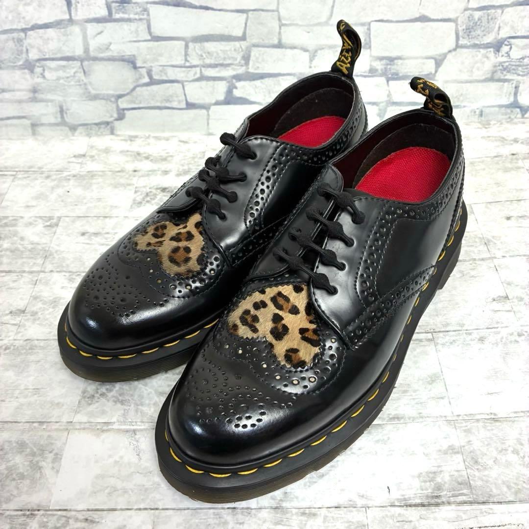 Dr. Martens ジョイス ハート レオパード ハラコ レザー 豹柄