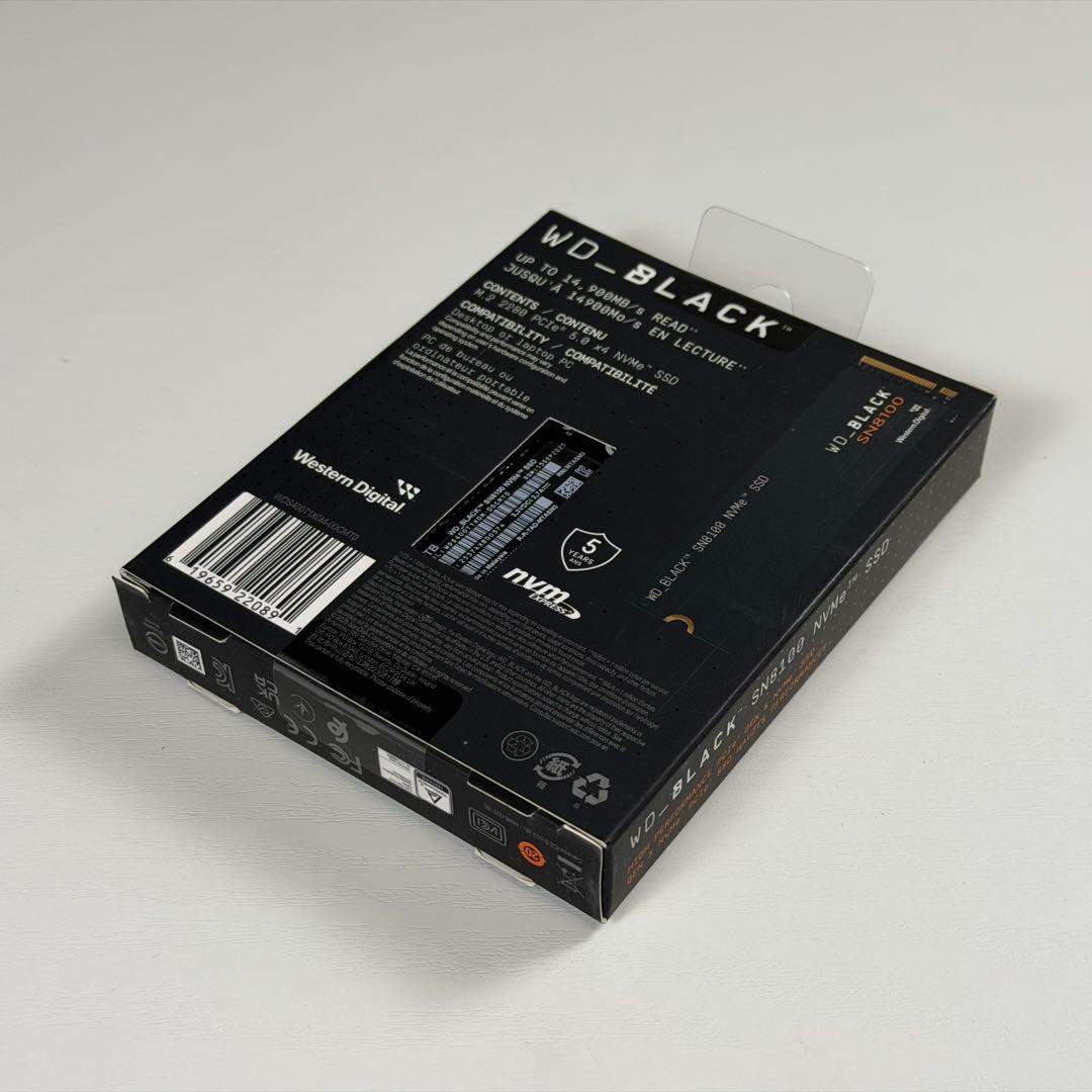 国内正規品WD_BLACK SN8100シリーズ M.2 Gen5 4TB