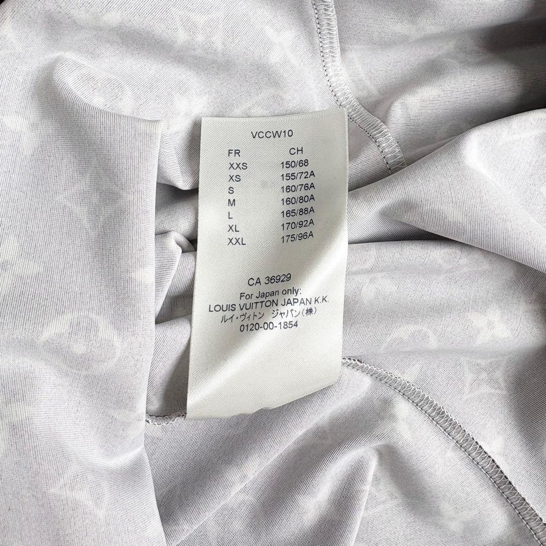 ルイヴィトン タグ付き新品未使用 モノグラム総柄ブラウス バックファスナー ロゴ