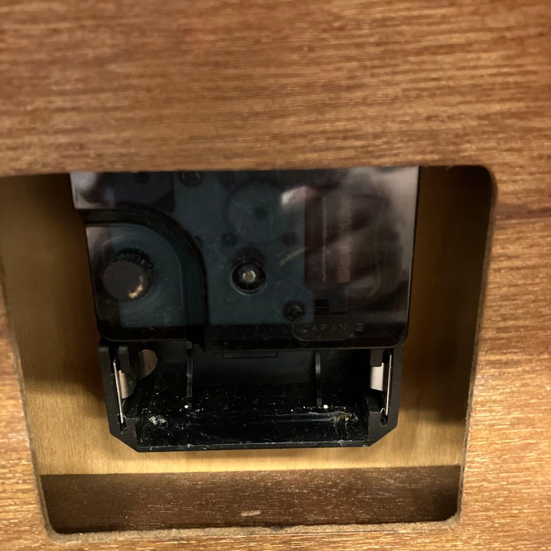 ジャンク品 アンティーク 木製 引き出し付 置時計 ジュエリーボックス 小物入れ