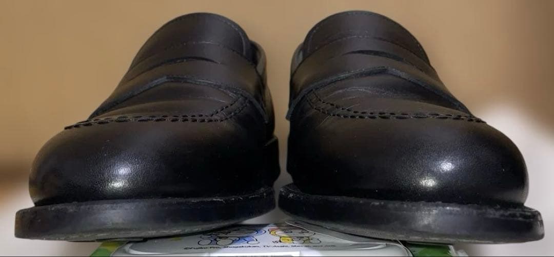 ブラック レザー ローファー REGAL 12GL 栃木レザー 25cm