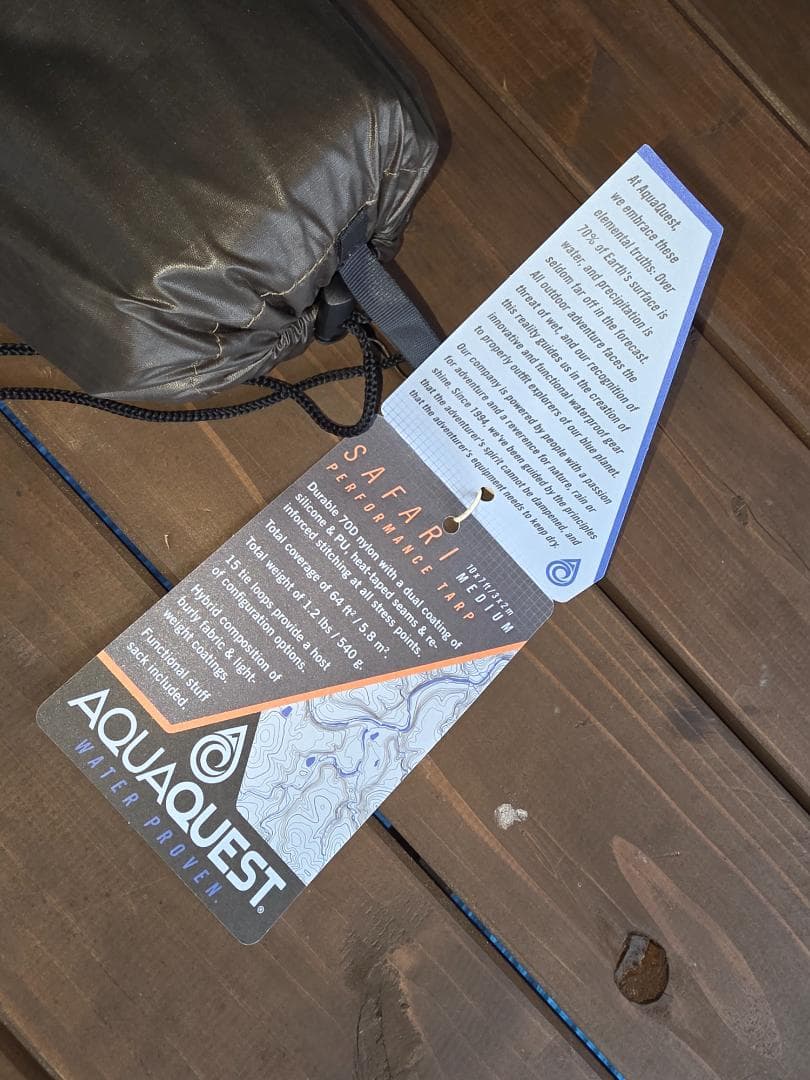 AQUAQUEST アクアクエスト　サファリ　タープ 3x 2m オリーブ