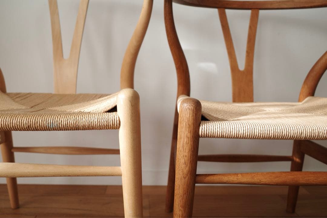 極美品【ヴィンテージ yチェア】オーク ペーパーコード新品