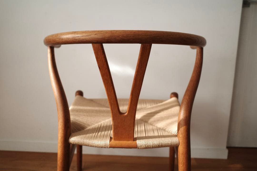 極美品【ヴィンテージ yチェア】オーク ペーパーコード新品