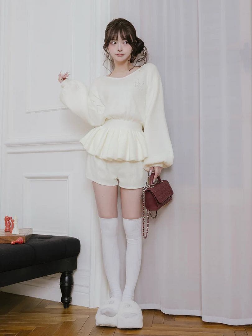 新品 ダーリッチ ボルドー DRチャームチョコレートハンドバッグ バレンタイン