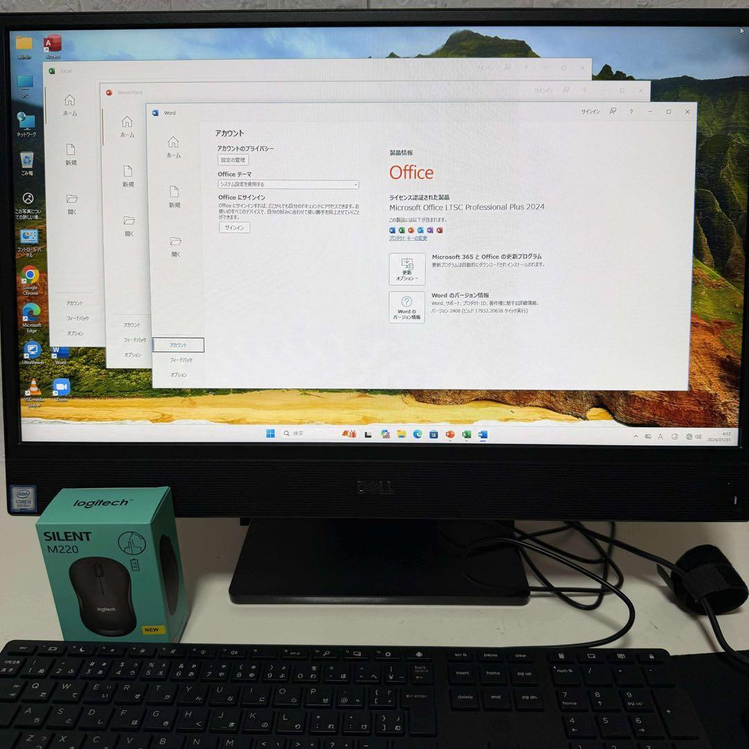 Windows11 オフィス付き　 Webカメラ　DELLデスクトップノートPC