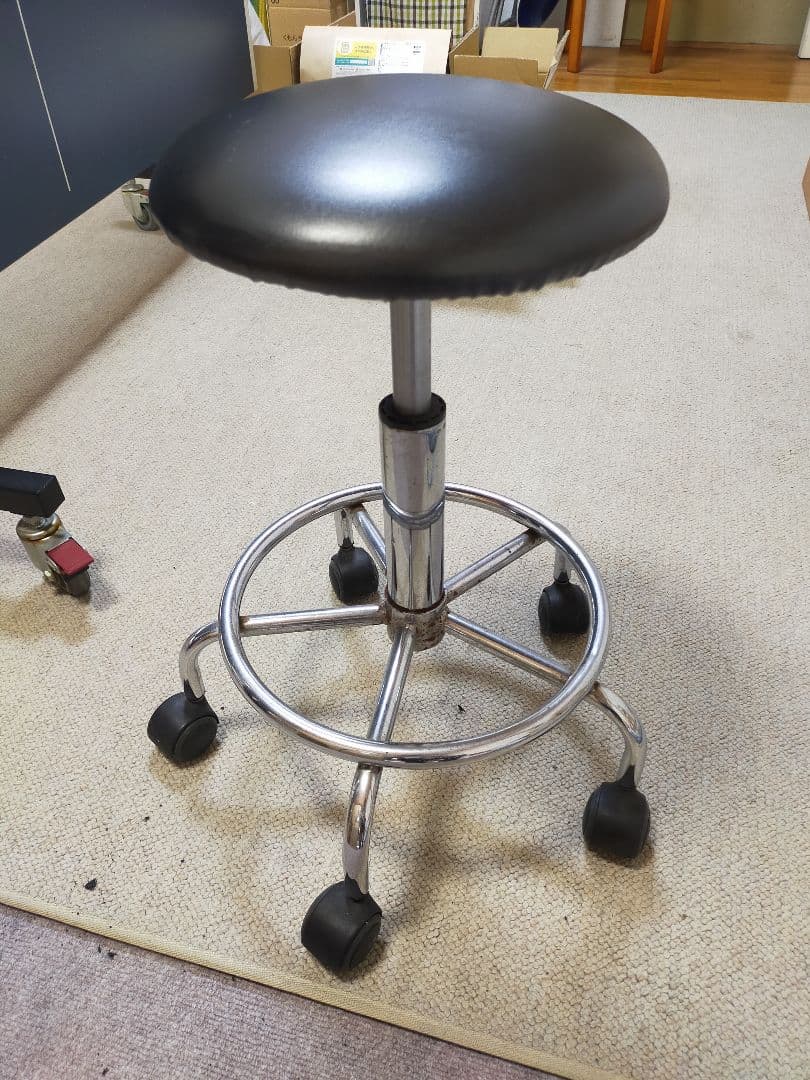 スツール 丸椅子 キャスター付き 美容師 理容師 スタイリスト用