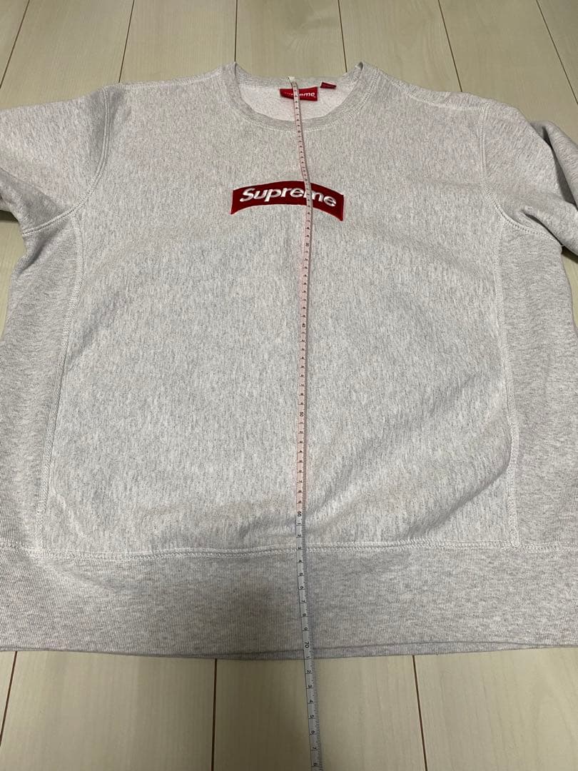 Ｌサイズ Supreme Box Logo Crewneck アッシュグレー