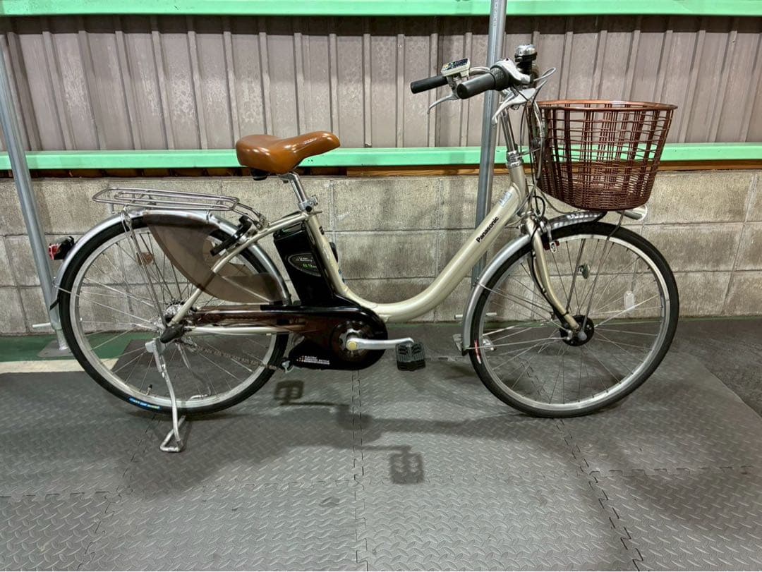 №3718 電動自転車　パナソニック　ビビライトU 24インチ ゴールド