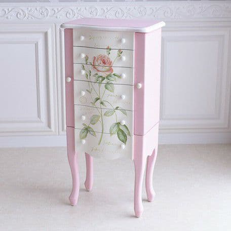 要問い合せ♥️ドレッサーとアクセケースが合体♥️薔薇家具　収納家具　鏡台　2色