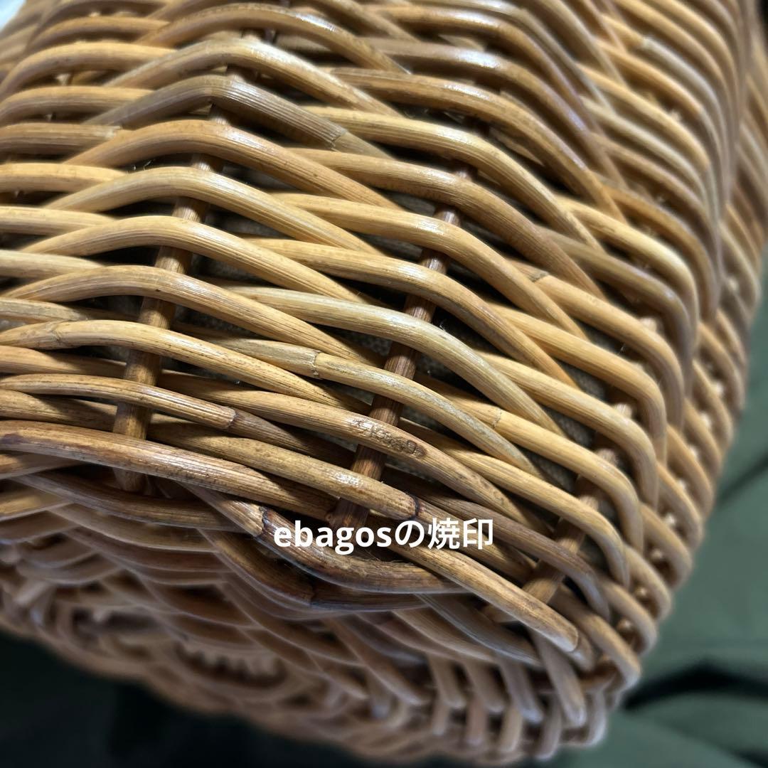 ebagos エバコス美品　一本手　紅籐 表ブライドルレザーネーム