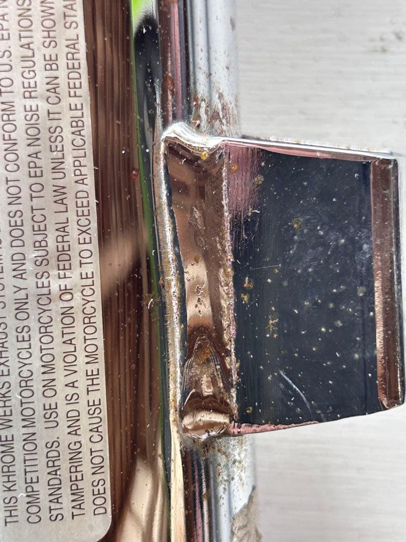 ハーレースポーツスター用 KHRM ステンレススチール クロームマフラー 2本