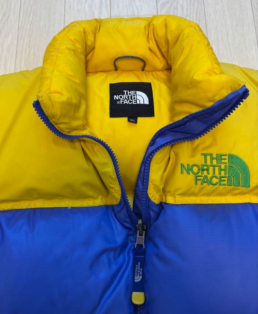値下げ！THE NORTH FACE ダウンジャケット 青/黄