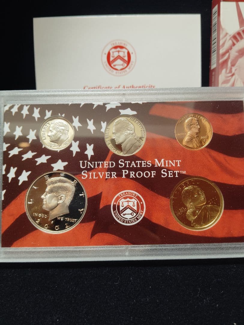 2002年 アメリカ 50州記念銀貨 シルバープルーフセット