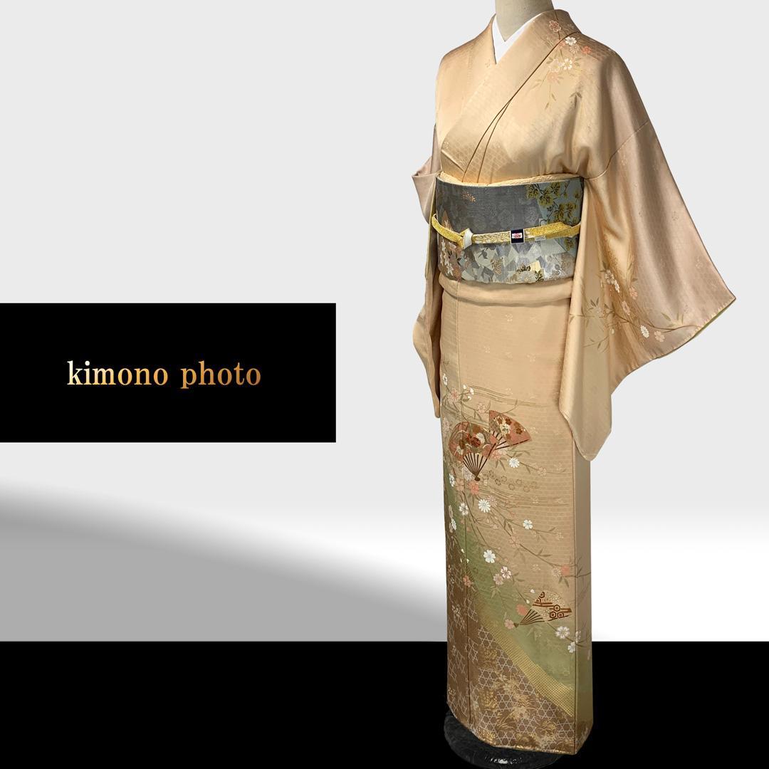 【新品、未使用】正絹【極上逸品】トールサイズ【金彩友禅 手刺繡】訪問着フルセット