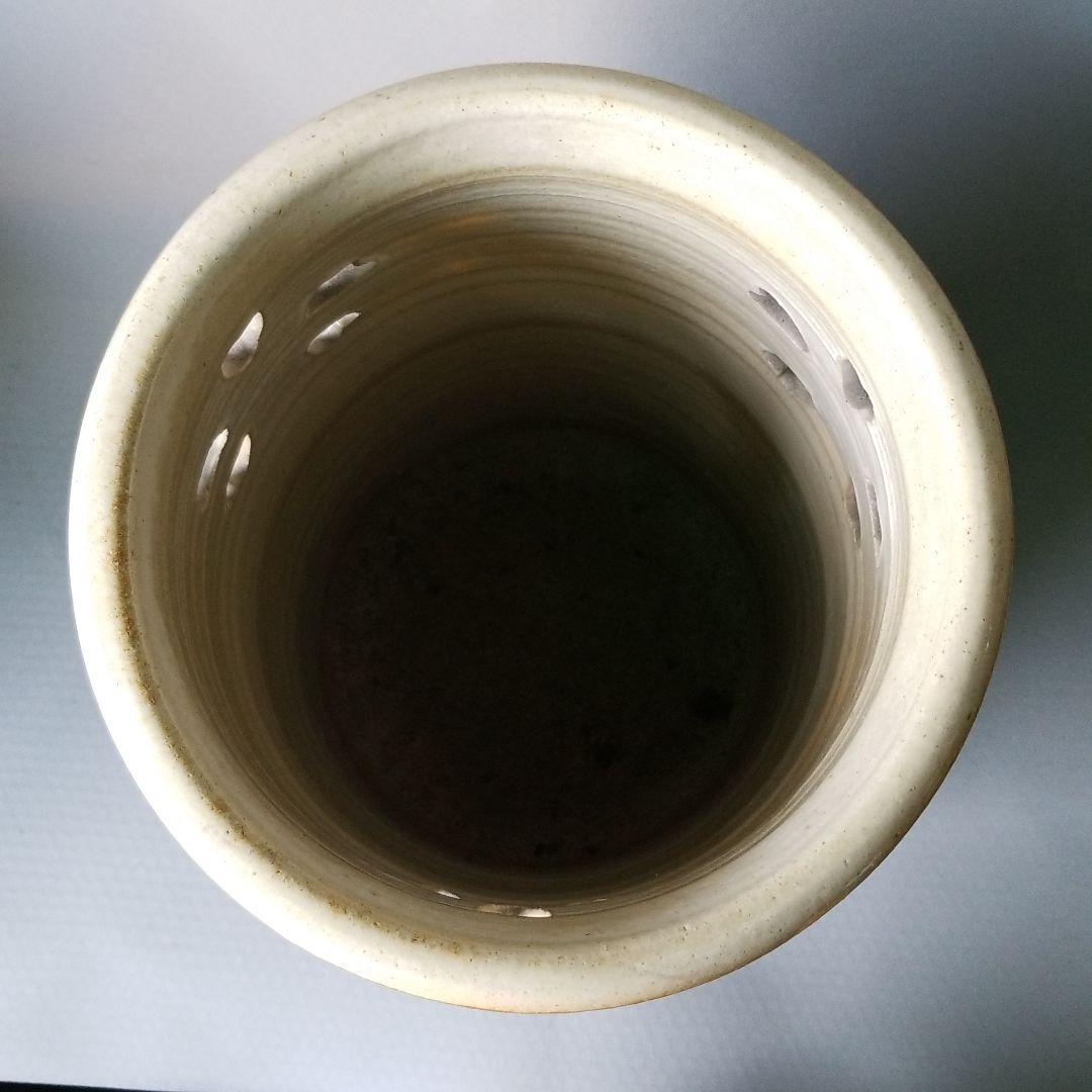 信楽焼傘立て  土味スカシ 高さ４４cm
