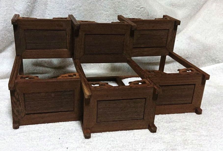 飾り棚木製多段式ディスプレイラックT158