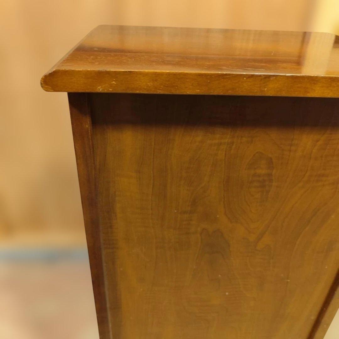 カリモク アンティーク 電話台 キャビネット 木製 花台 飾り棚 サイドボード