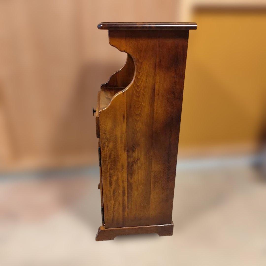 カリモク アンティーク 電話台 キャビネット 木製 花台 飾り棚 サイドボード