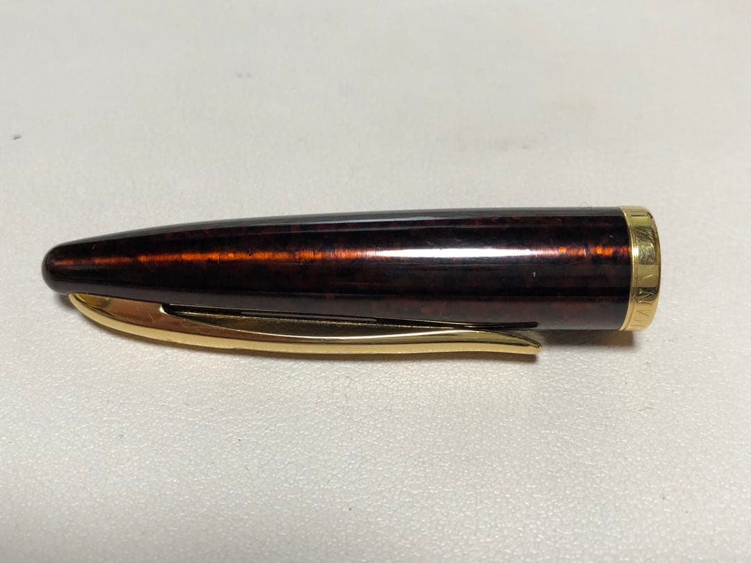 WATERMAN ウォーターマン カレン 万年筆 アンバーシマー 美品