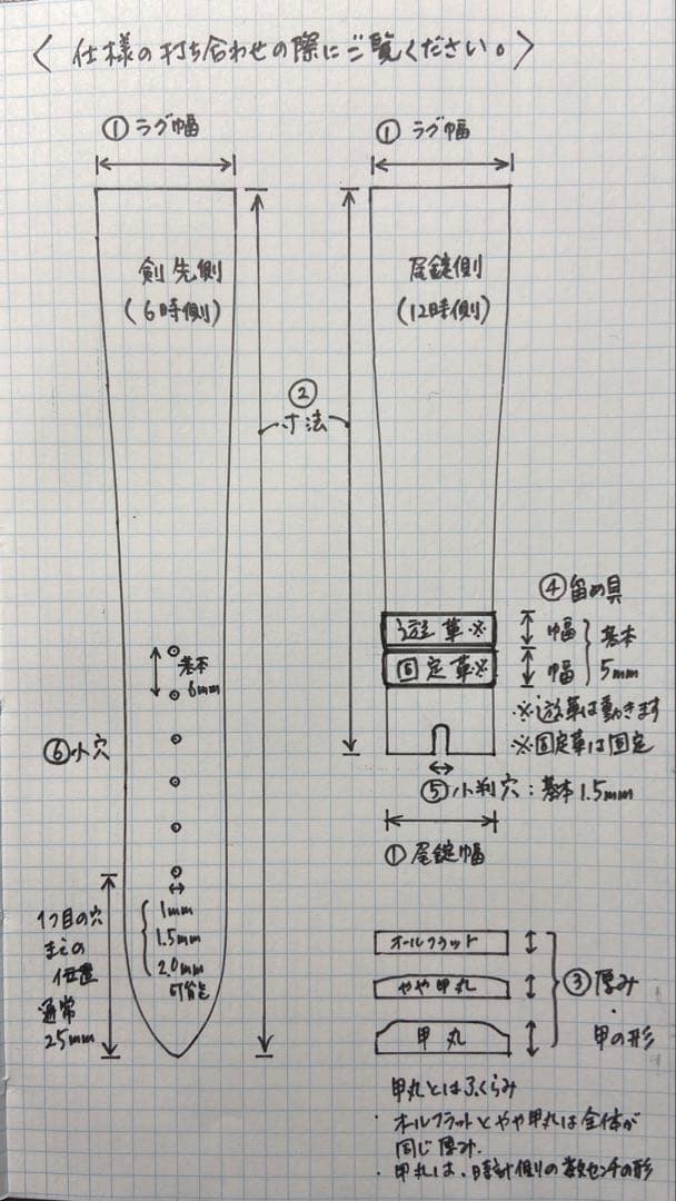 ✏️けむし　時計ベルト・オーダー製作