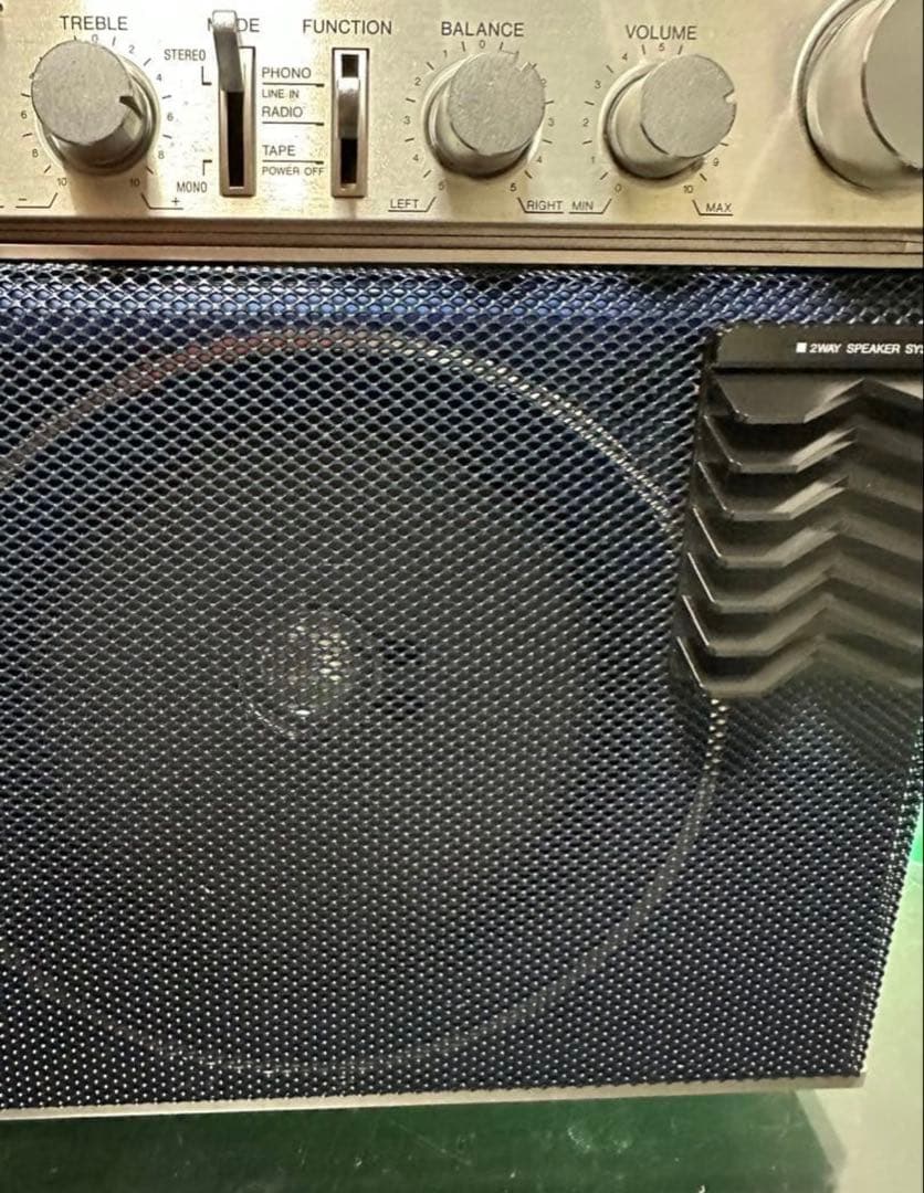 美品希少昭和レトロAIWA ラジカセ　CS-J77MKII ラジオアイワ