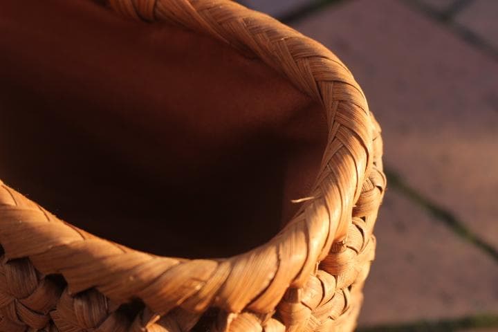 六角花結び編み 山葡萄 かごバッグ 網代編み やまぶどう 山ぶどう カゴバッグ