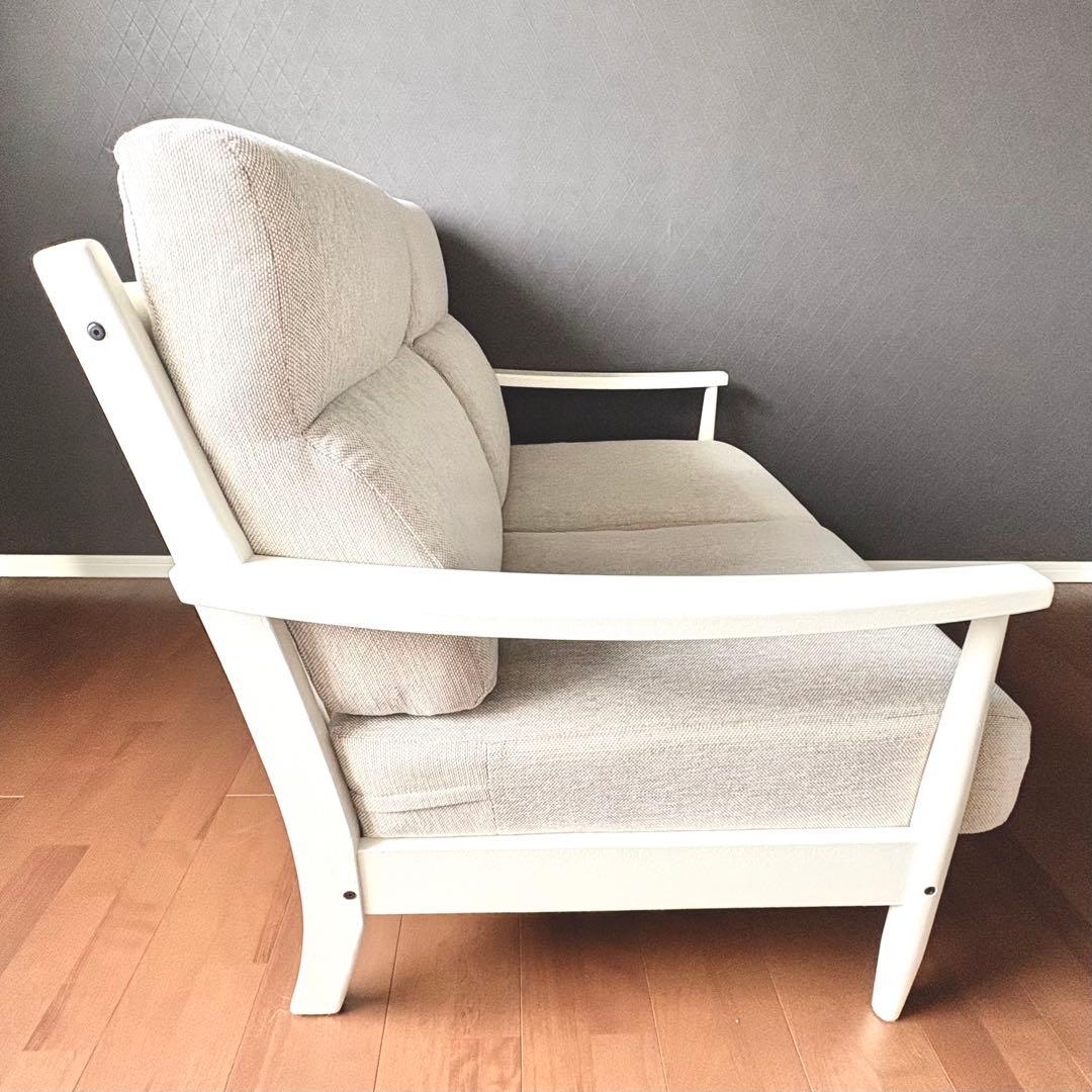 ニトリ✨️ 北欧風 2人掛けソファ ヒル2 ホワイトフレーム✨️