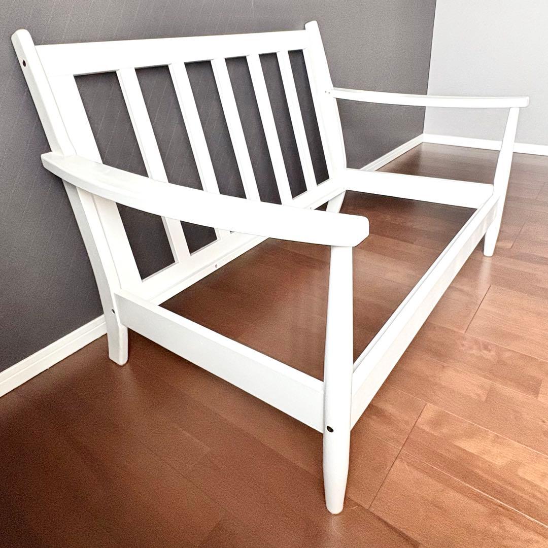 ニトリ✨️ 北欧風 2人掛けソファ ヒル2 ホワイトフレーム✨️