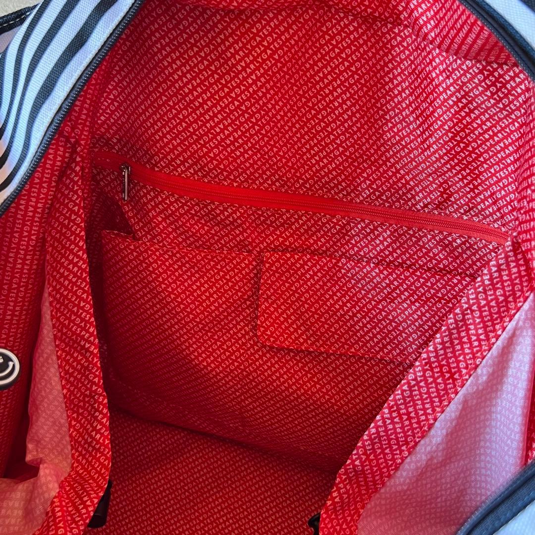 PEARLY GATES ロッカーバッグ　ストライプ　トートバッグ