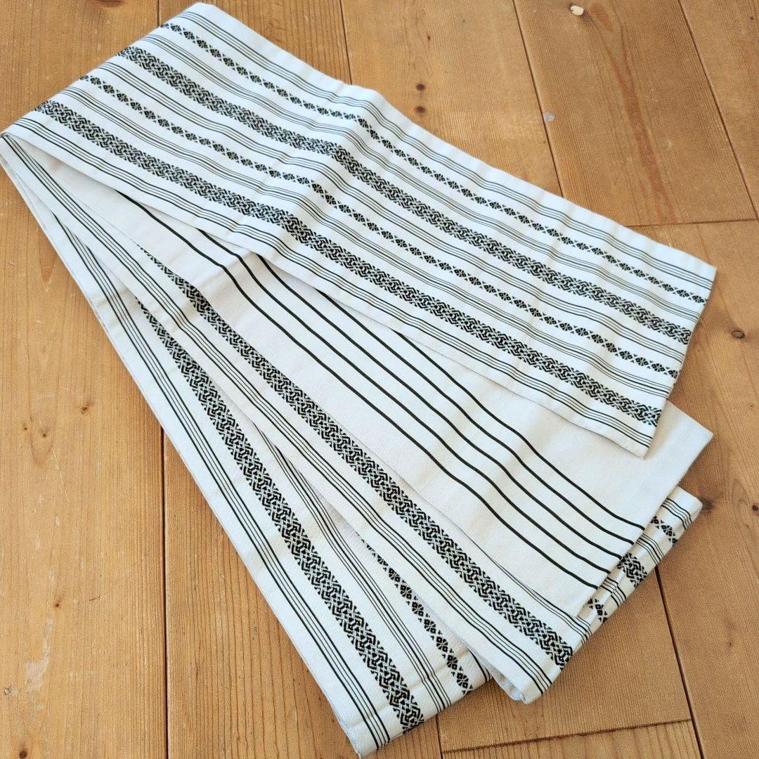 【濃紺】絞り浴衣/献上柄正絹半幅帯　セット