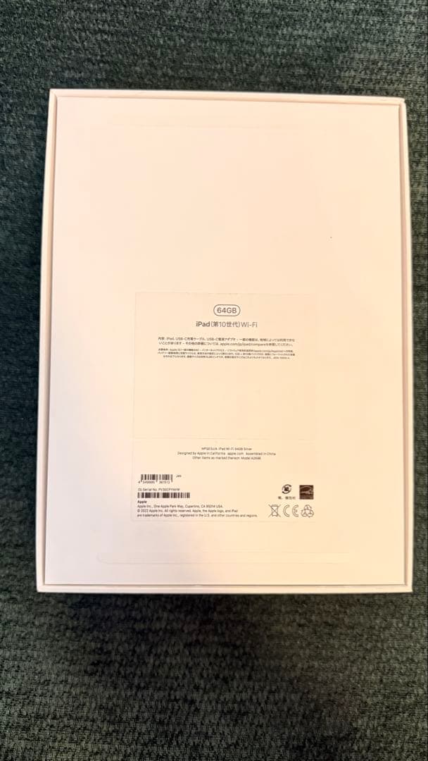 iPad 第10世代 64GB Wi-Fi シルバー 99%