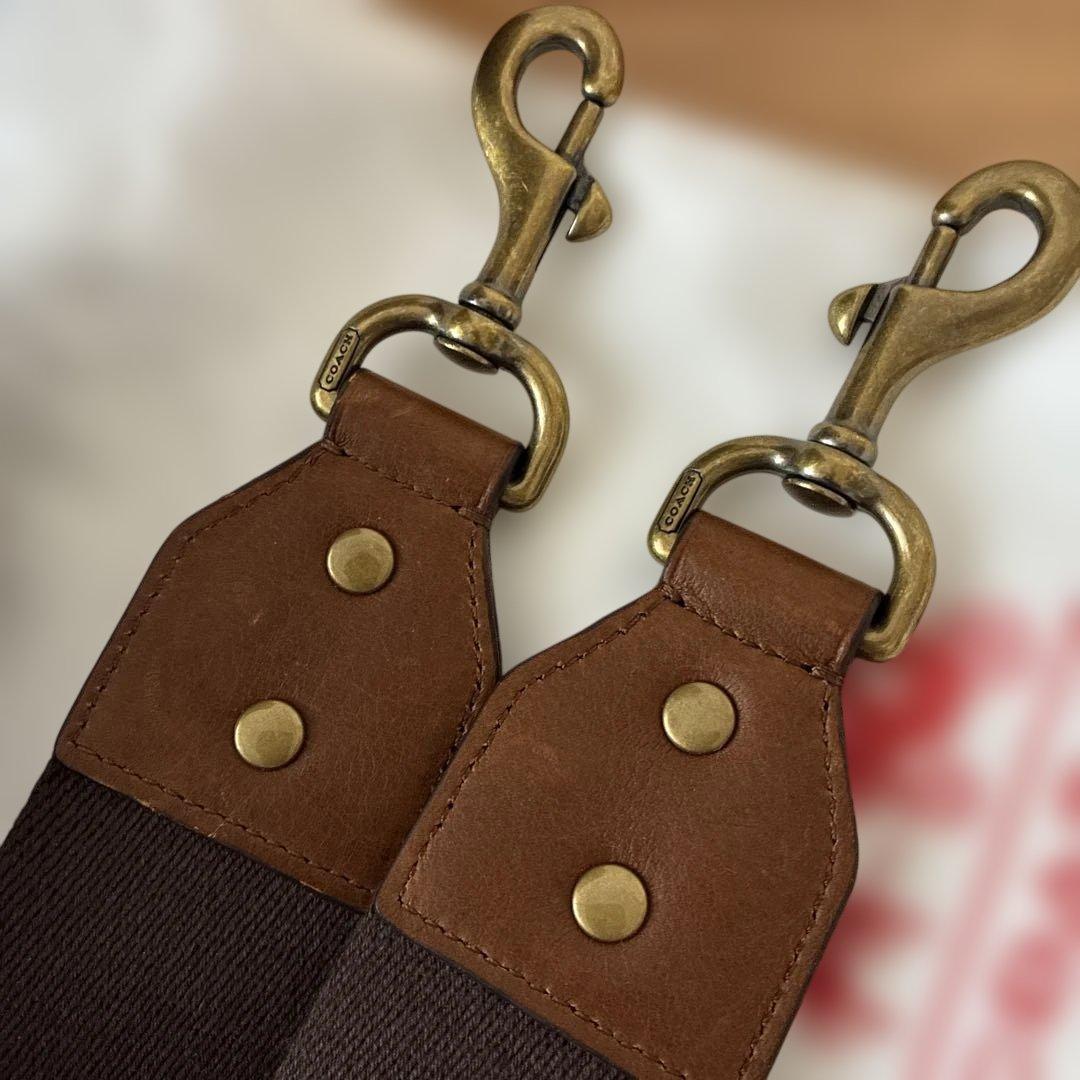 COACH ブラウン レザー トートバッグ