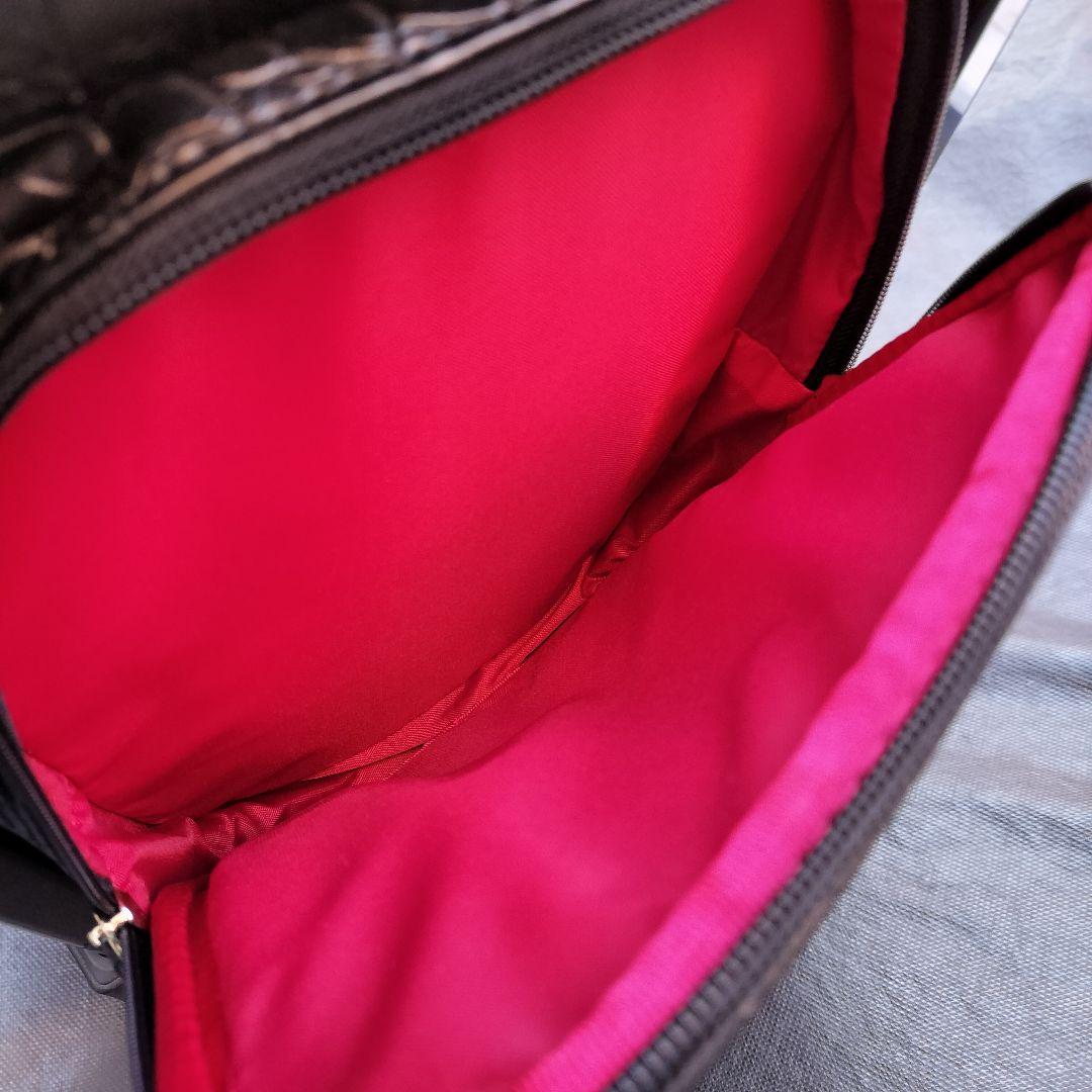 美品 SWANY スワニー クロコ型押し キャリーバッグ ケース 黒 2way