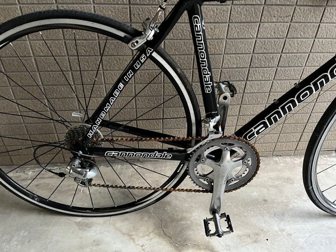キャノンデール　C9 ロードバイク9速 リアアーム右曲がり有　引き取り希望