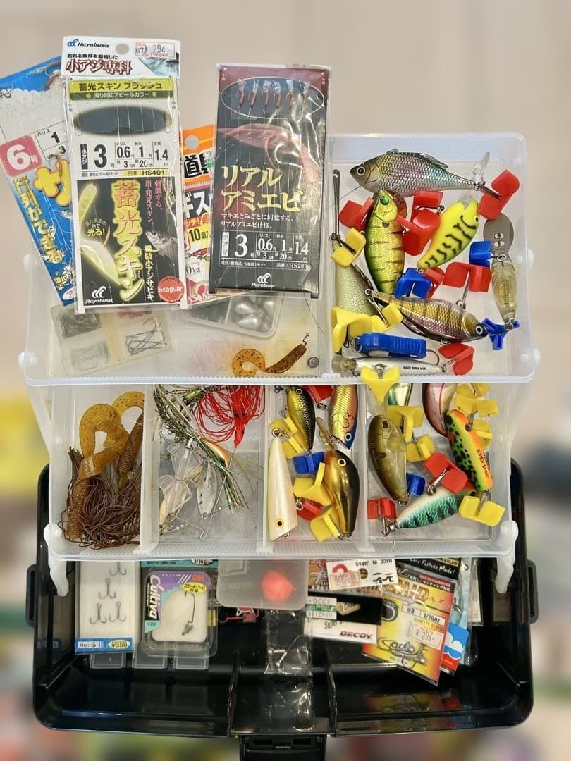 【引退 超お得まとめ売り】ルアー中心の道具BOX全て