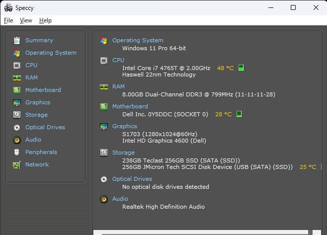 ミニPC DELL OptiPlex 9020 i7-4765T 256GB 8GB