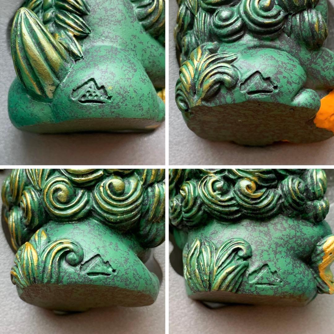 縁起物‪☆徳化白磁作家 監修/貔貅（ひきゅう）4体セット 木製台座・証明カード付