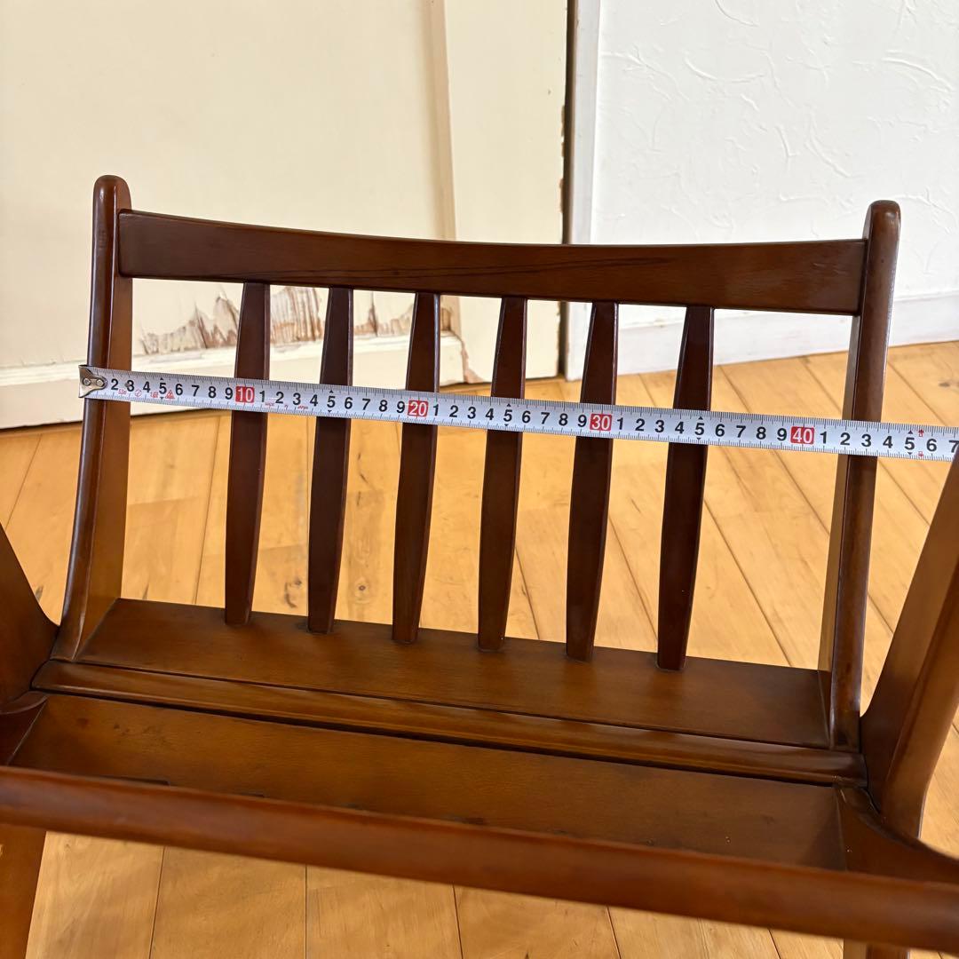 ☆ビンテージ☆折りたたみ　木製　マガジンラック　サイドテーブル　アンティーク