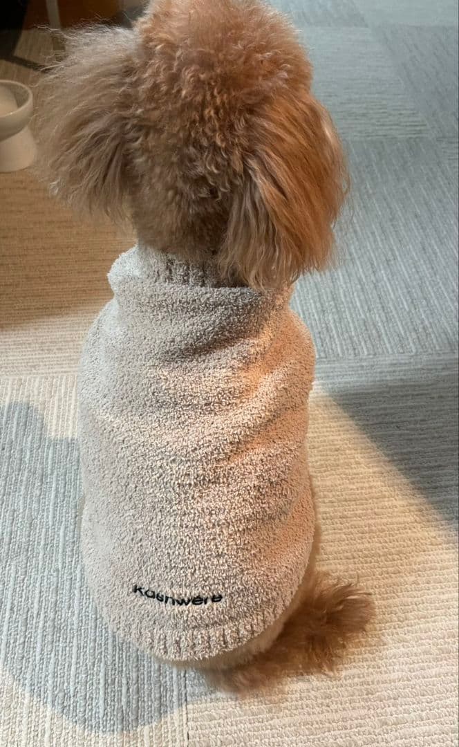 kashwere ベージュ フリース犬服