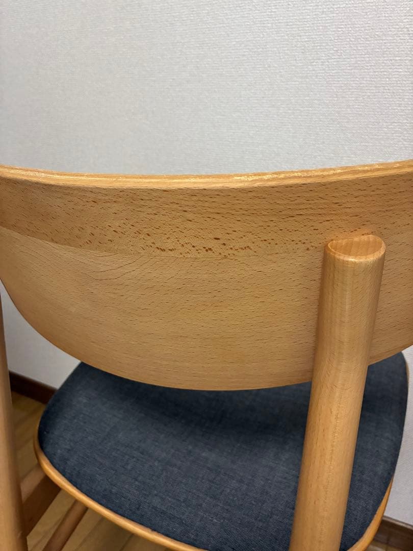 無印良品　ラウンドチェア 布座 ブナ材