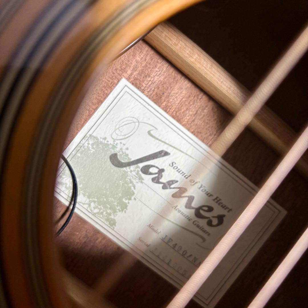 美品【トランスギター】James JF400-NAT ケース付き（値下げ中）