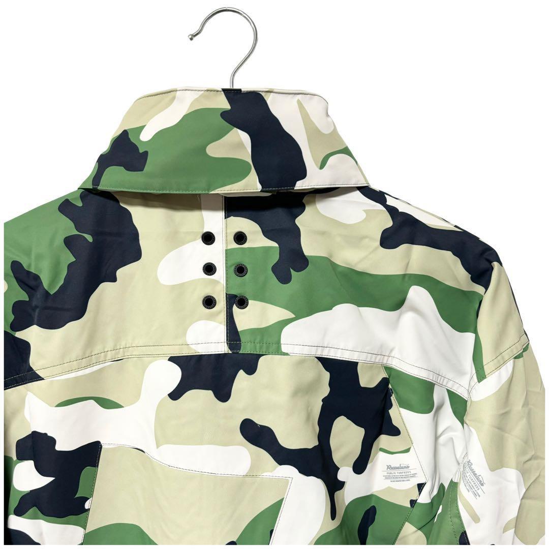 新品 ラッセルノ ゴルフ 2Way カスタム ロング ジャケット カモ XL 6